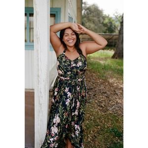 New Anthropologie Gabriela Ruffled Maxi Dress